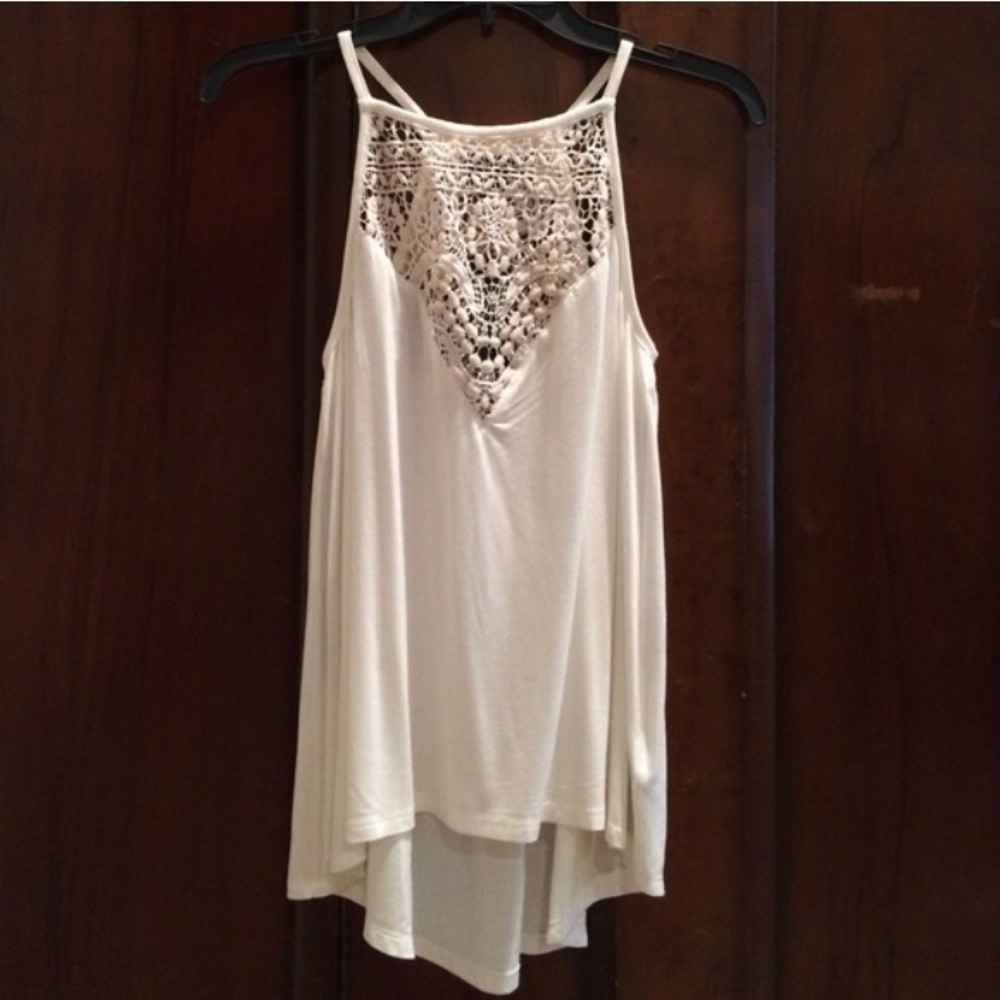 Bebe Crochet Tank Top